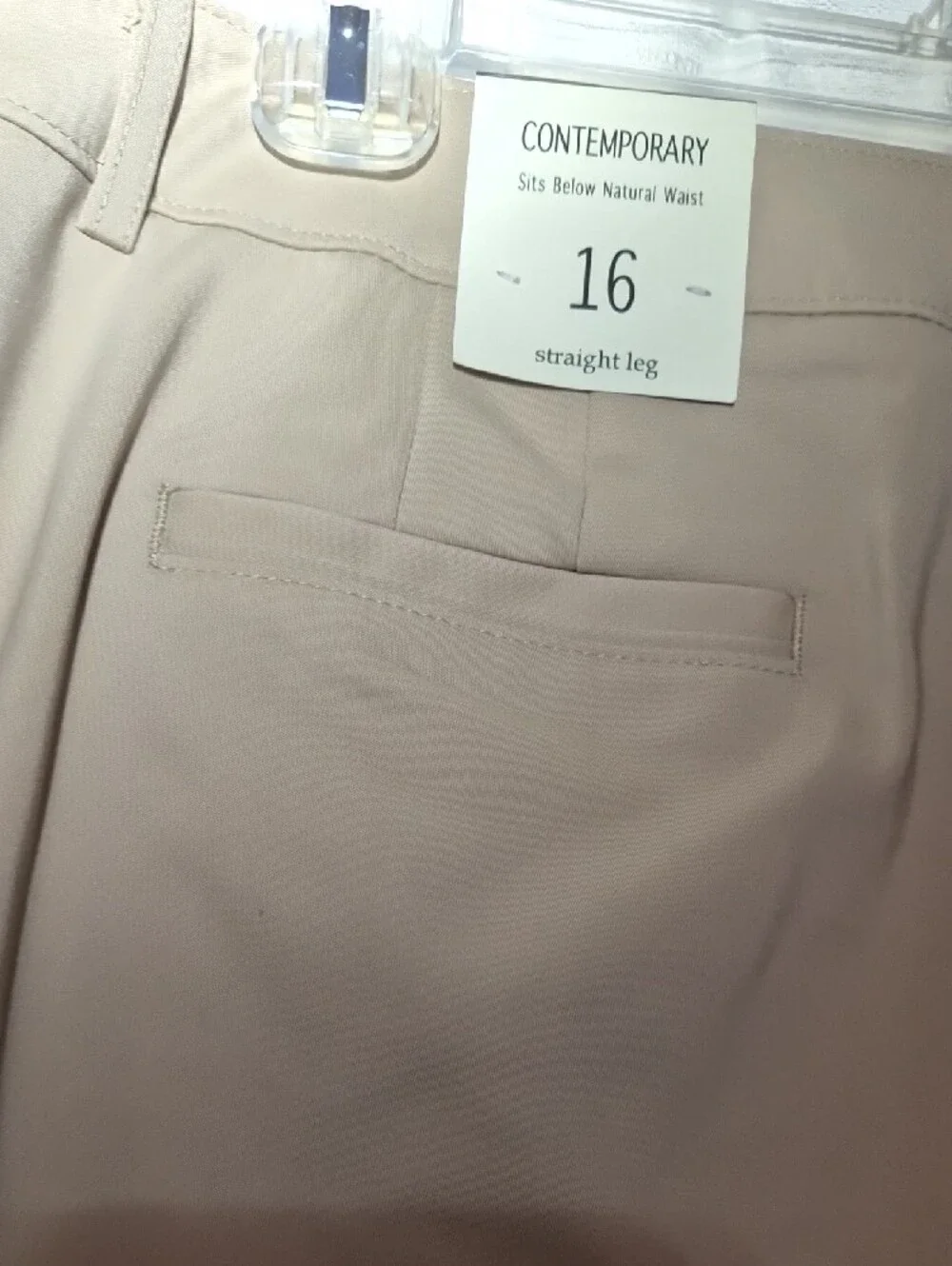 Cato Beige Straight-Leg Tailored Pants